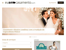 Tablet Screenshot of euamocasamento.com